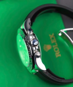 Đồng hồ Rolex Daytona Rep 11 Cao Cấp mặt đen cọc số đính đá nhà máy BT 40mm (2)