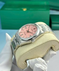 Đồng hồ Rolex Oyster Perpetual 126000 Replica 11 mặt hồng nhà máy Clean 36mm (2)