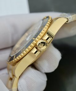 Đồng hồ Rolex Submariner Fake 11 mạ vàng mặt số màu đen 41mm (2)