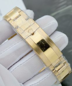 Đồng hồ Rolex Submariner Fake 11 mạ vàng mặt số màu đen 41mm (2)