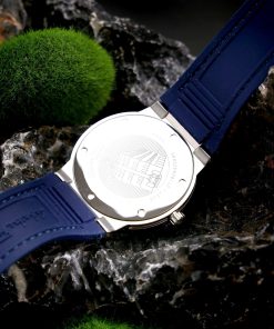 Đồng hồ Salvatore Ferragamo F80 Classic nam xanh Blue dây da Fake 11 40mm