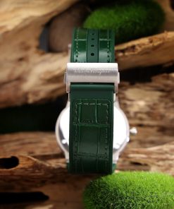Đồng hồ Salvatore Ferragamo F80 Classic nam xanh Green dây da Fake 11 40mm
