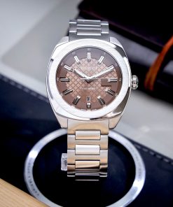 Đồng hồ Gucci Men GG2570 nam mặt nâu dây kim loại Like Auth 41mm