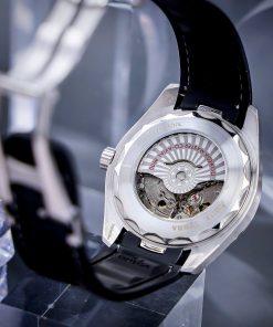 Đồng hồ Omega Seamaster nam dây cao su mặt xanh rêu máy cơ Nhật 41mm