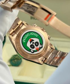 Đồng hồ Rolex Daytona Rainbow đính đá dây kim loại nhà máy BT Replica 40mm (1)