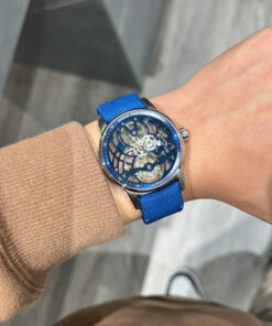 Đồng hồ Audemars Piguet 26600 Tourbillon Openworked Rep 11 máy lộ cơ màu xanh 41mm (2)