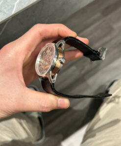 Đồng hồ Audemars Piguet Tourbillon Openworked 26600 Replica 11 dây da màu đen 41mm (2)