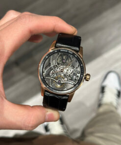 Đồng hồ Chế Tác Audemars Piguet Tourbillon Openworked 26600 dây da màu đen 41mm (2)