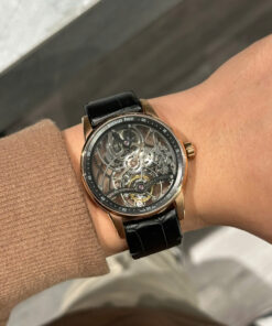 Đồng hồ Chế Tác Audemars Piguet Tourbillon Openworked 26600 dây da màu đen 41mm (2)