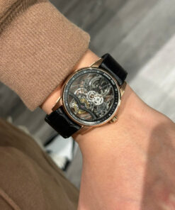 Đồng hồ Chế Tác Audemars Piguet Tourbillon Openworked 26600 dây da màu đen 41mm (2)
