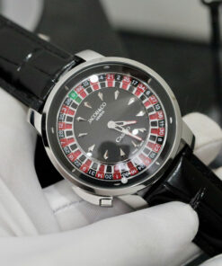 Đồng hồ Jacob & Co Casino Roulette Replica 1 1 dây da màu đen 44mm (2)