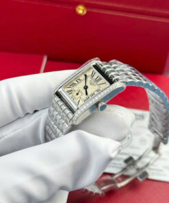 Đồng hồ Longines Mini DolceVita Replica 11 nữ viền đính đá nhà máy AF 22x29mm (2)