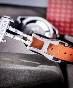 Đồng hồ Omega Speedmaster '57 Chronograph Dây Da Cam Fake 11 44mm