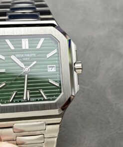 Đồng hồ Patek Philippe Cubitus 5821 Rep 11 mặt vuông màu xanh lá cây 45mm (1)