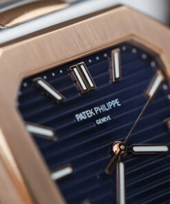 Đồng hồ Patek Philippe Cubitus 5821 Replica 11 mặt vuông màu xanh blue 45mm (2)