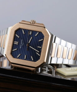 Đồng hồ Patek Philippe Cubitus 5821 Replica 11 mặt vuông màu xanh blue 45mm (2)