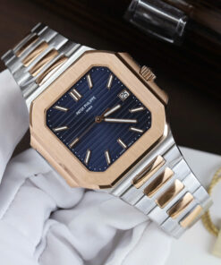 Đồng hồ Patek Philippe Cubitus 5821 Replica 11 mặt vuông màu xanh blue 45mm (2)