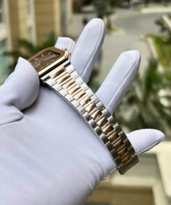 Đồng hồ Patek Philippe Cubitus 5821 demi rose gold Rep 1 1 mặt vuông màu chocolate 45mm (2)