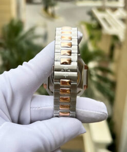 Đồng hồ Patek Philippe Cubitus 5821 demi rose gold Rep 1 1 mặt vuông màu chocolate 45mm (2)