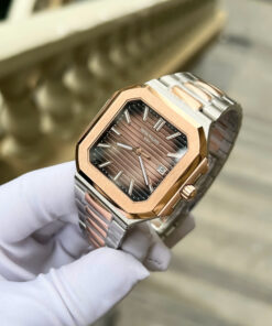 Đồng hồ Patek Philippe Cubitus 5821 demi rose gold Rep 1 1 mặt vuông màu chocolate 45mm (2)