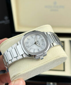 Đồng hồ Patek Philippe Nautilus 7010 Replica 11 mặt trắng máy pin GRF 32mm (2)