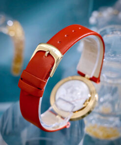 Đồng hồ Versace Eon Nữ Dây Da Đỏ Mặt Xoay 360 Độ Like Auth 33mm