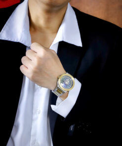 Đồng hồ Versace Medusa Infinite Nam Mặt Xanh Dây Demi Like Auth 42mm