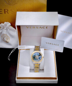 Đồng hồ Versace Medusa Infinite Nam Mặt Xanh Dây Demi Like Auth 42mm
