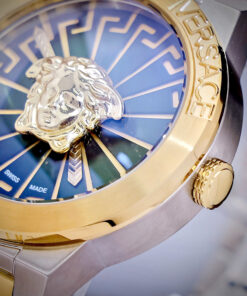 Đồng hồ Versace Medusa Infinite Nam Mặt Xanh Dây Demi Like Auth 42mm