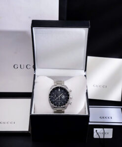Đồng Hồ Gucci Interlocking G Chronograph Mặt Đen Like Auth 41mm