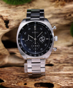 Đồng Hồ Gucci Interlocking G Chronograph Mặt Đen Like Auth 41mm