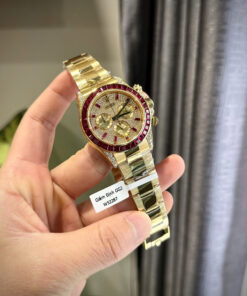 Đồng Hồ Rolex Daytona Bọc Vàng 18K Đính Ruby Đỏ Và Moissanite 40mm (1)