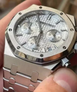 Đồng hồ Audemars Piguet Rep 11 Royal Oak 26240ST mặt trắng máy mỏng new 2025 41mm (4)