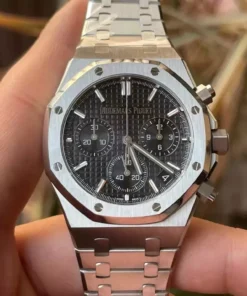 Đồng hồ Audemars Piguet Replica 11 Royal Oak 26240ST mặt đen máy mỏng nhà máy APS 41mm (2)