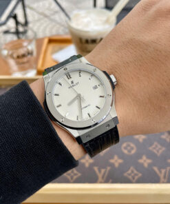 Đồng hồ Hublot Chế Tác Classic Fusion mặt trắng nhà máy JJF 42mm (9)