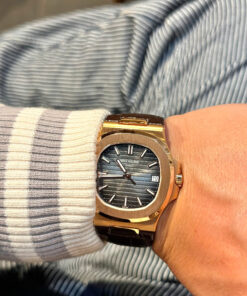 Đồng hồ Patek Philippe Nautilus 5711 bọc vàng 18K mặt xám xưởng 3K 40mm (1)