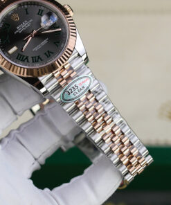 Đồng hồ Rolex DateJust 126331 mặt số Wimbledon Rep 11 demi vàng hồng nhà máy Clean 41mm (1)