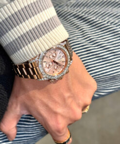 Đồng hồ Rolex Daytona bọc vàng hồng đính kim cương Moissanite 40mm (9)