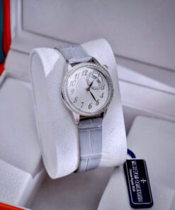 Đồng hồ Vacheron Constantin Égérie Moon Phase dây da đính đá fake 11 30mm