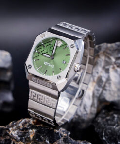 Đồng hồ Versace VE8F00524 Antares Nam Dây Kim Loại Mặt Xanh Green Fake 11 44mm