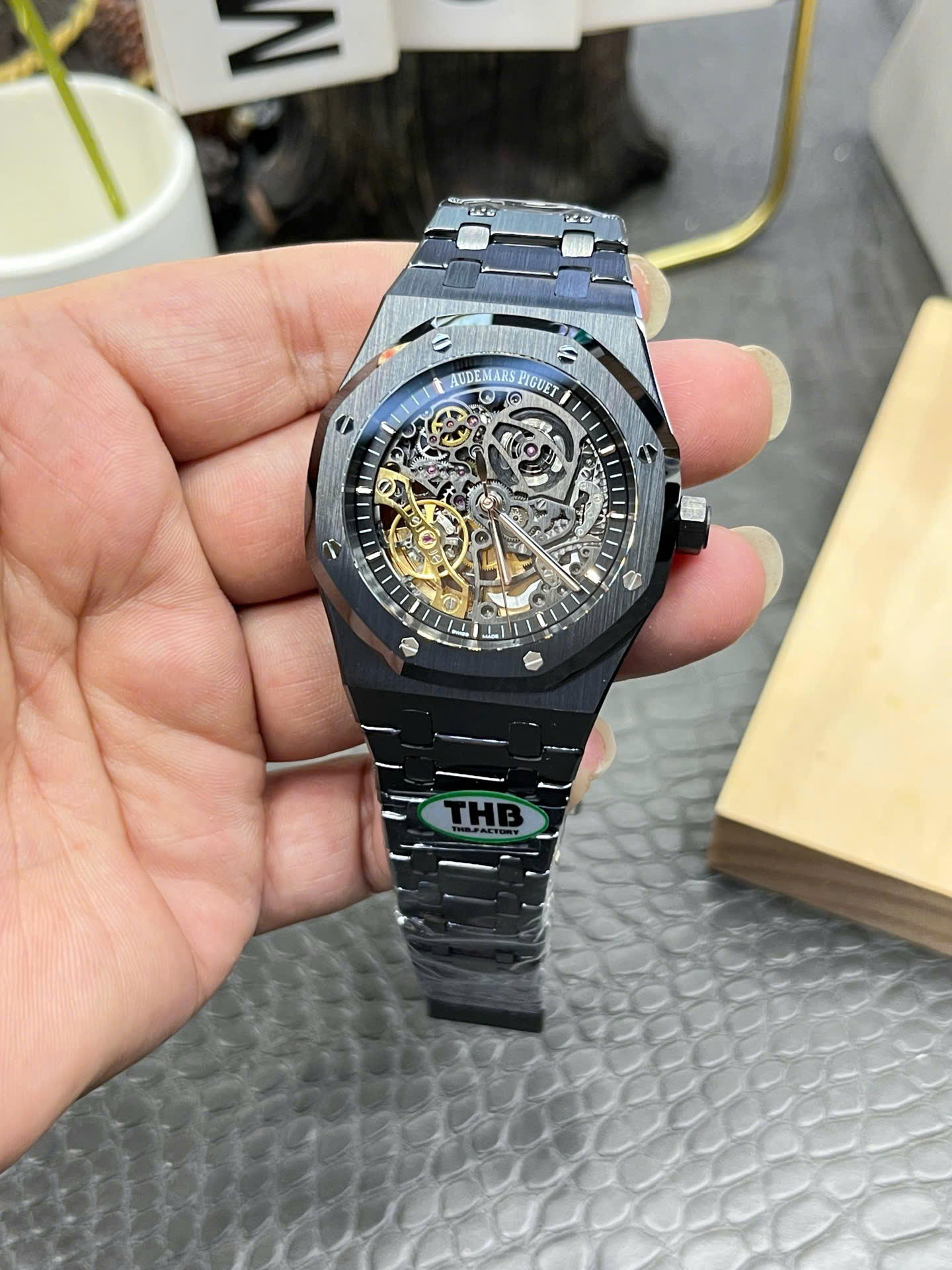Đồng Hồ Audemars Piguet Royal Oak Double Balance Wheel Openworked 15416CE Xưởng THB 41mm (3) Đồng Hồ Audemars Piguet Royal Oak Double Balance Wheel Openworked 15416CE Xưởng THB 41mm (1)