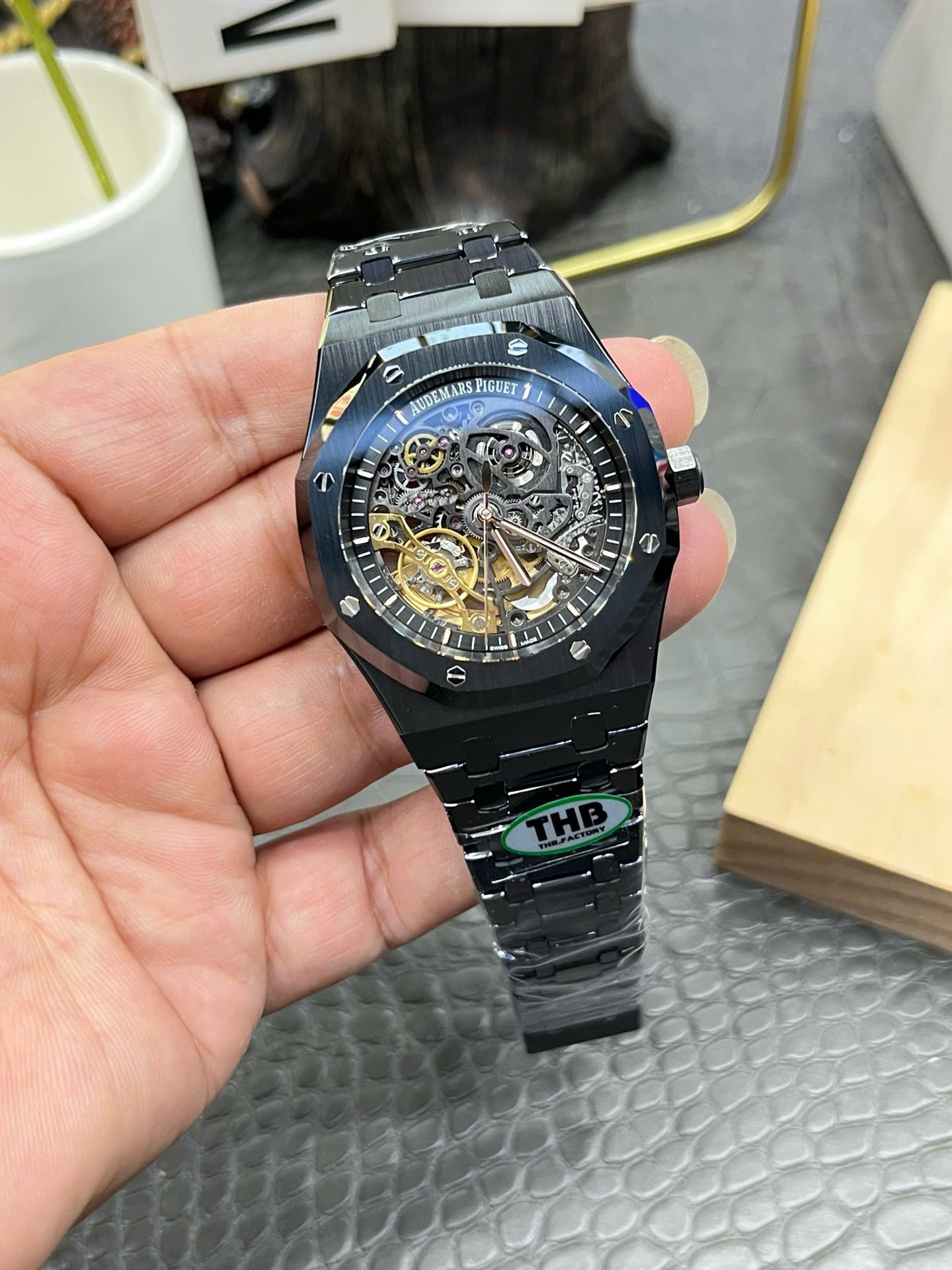 Đồng Hồ Audemars Piguet Royal Oak Double Balance Wheel Openworked 15416CE Xưởng THB 41mm (4) Đồng Hồ Audemars Piguet Royal Oak Double Balance Wheel Openworked 15416CE Xưởng THB 41mm (1)