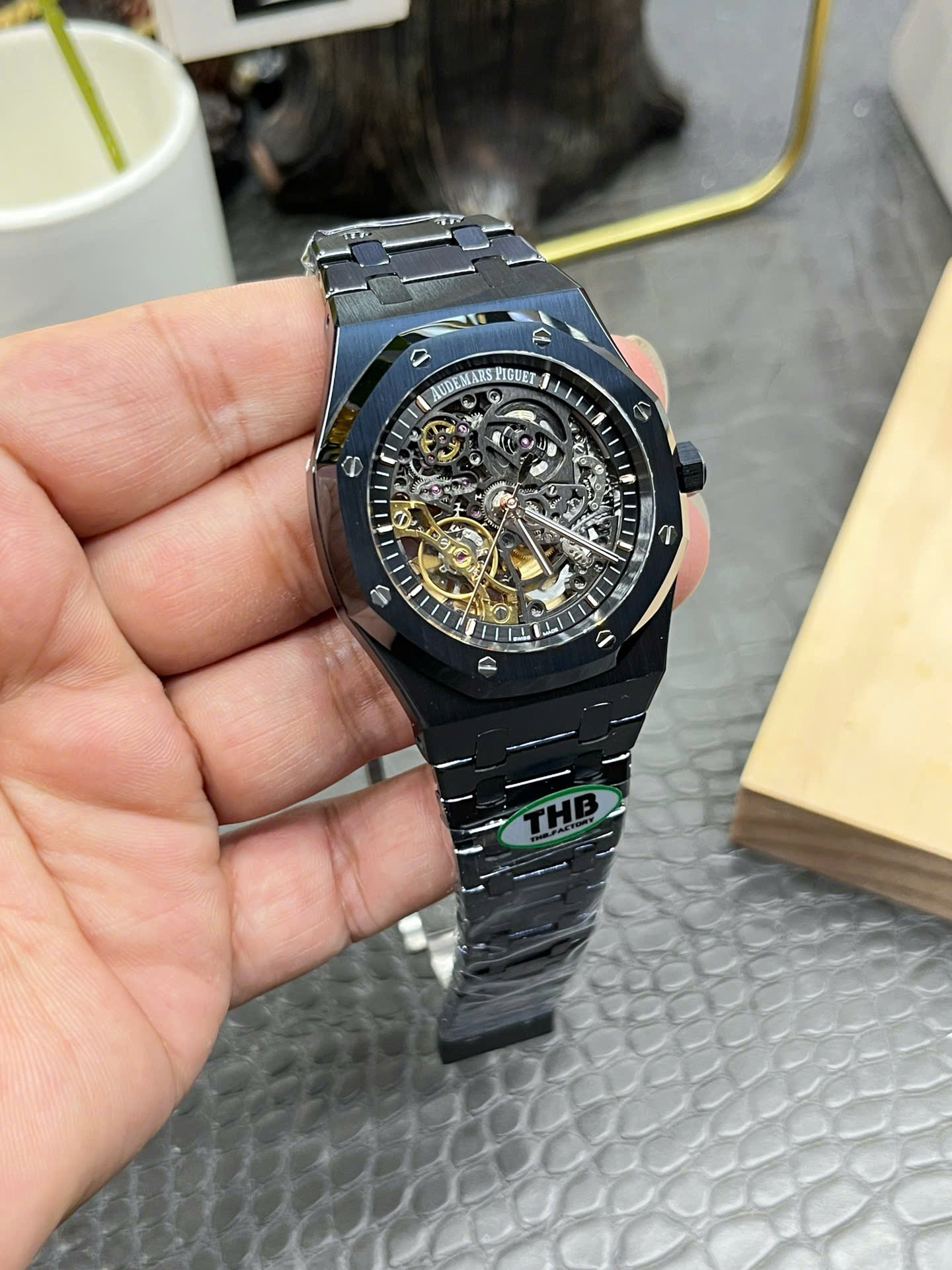 Đồng Hồ Audemars Piguet Royal Oak Double Balance Wheel Openworked 15416CE Xưởng THB 41mm (9) Đồng Hồ Audemars Piguet Royal Oak Double Balance Wheel Openworked 15416CE Xưởng THB 41mm (1)