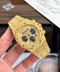 Đồng hồ Ademars Piguet Royal Oak Frosted màu vàng Replica 41mm (9)