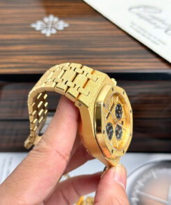 Đồng hồ Ademars Piguet Royal Oak Frosted màu vàng Replica 41mm (9)