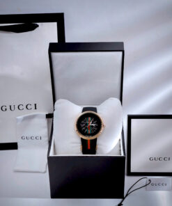 Đồng hồ Gucci unisex king gold máy Pin nhật dây cao su like auth 40mm