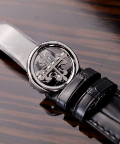 Đồng hồ Patek Philippe 5205G Replica 11 màu xanh blue dây da 40mm (2)