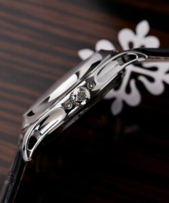 Đồng hồ Patek Philippe 5205G Replica 11 màu xanh blue dây da 40mm (2)