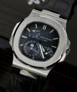 Đồng hồ Patek Philippe Nautilus 5712 Replica 11 mặt xanh blue dây da PPF 40mm (2)