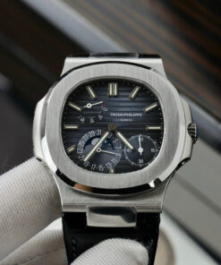 Đồng hồ Patek Philippe Nautilus 5712 Replica 11 mặt xanh blue dây da PPF 40mm (2)